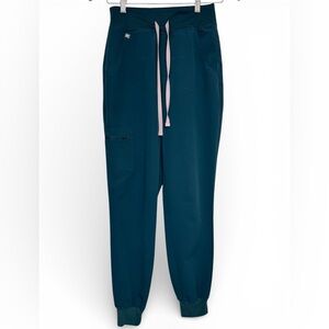 FIGS Zamora Teal Blue XS Scrub Jogger Pants